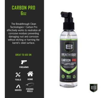 Breakthrough Clean Heavy Carbon Remover - Gun Barrel and Bore Cleaner - All Purpose Degreaser - Perfect for Handguns and Rifles, Clear